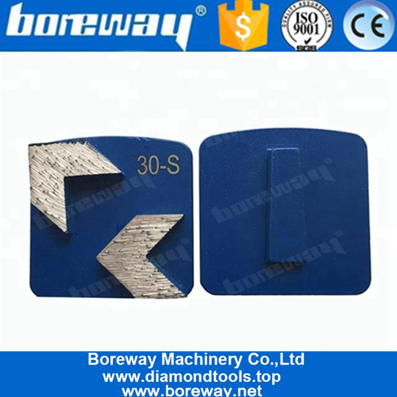 Redi Lock Scanmaskin - Scarpe per rettifica in cemento a doppia freccia per pavimenti in calcestruzzo