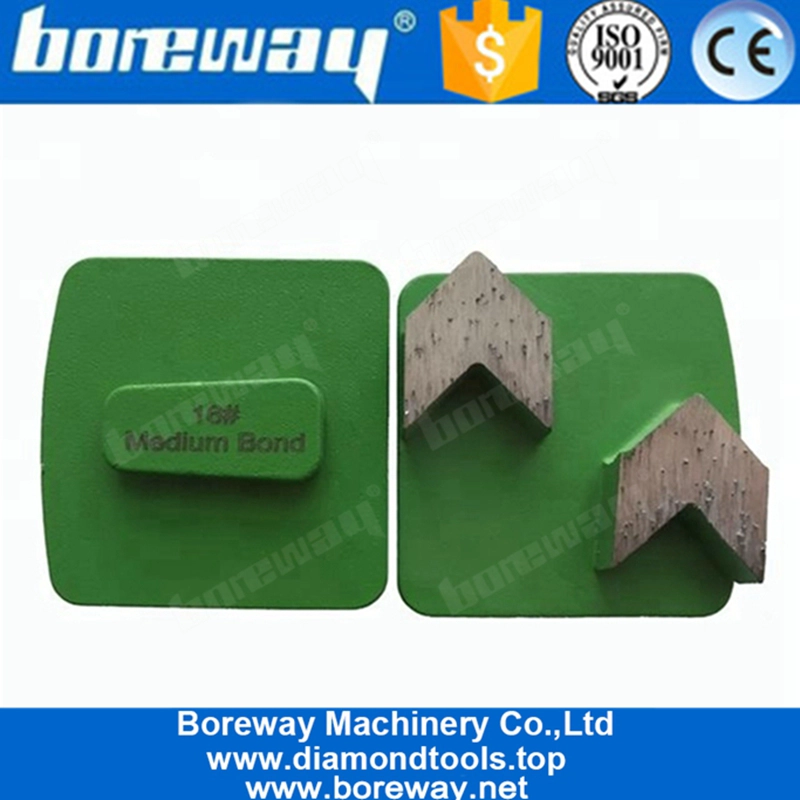 Redi Lock Scanmaskin - Scarpe per rettifica in cemento a doppia freccia per pavimenti in calcestruzzo