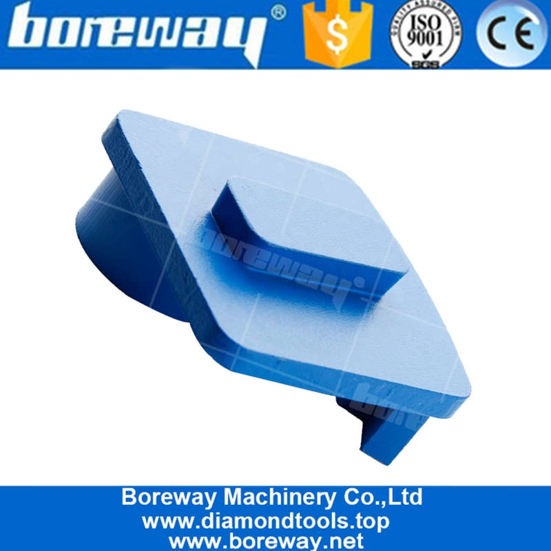 Redi Lock Two Segment Diamond Concrete Grinding Shoe For Husqvarna Machine