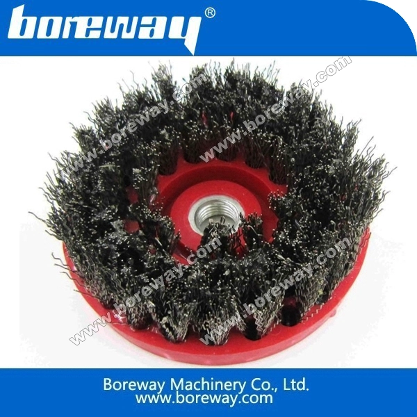 라운드 연마 브러쉬