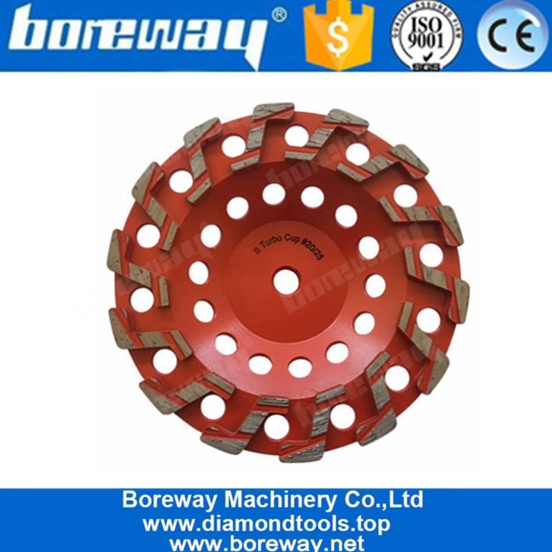 Platorelli diamantati da 7 pollici a forma di S per pavimenti in terracotta