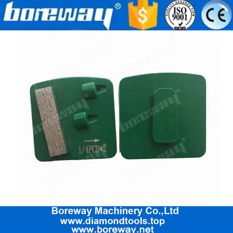 Scharfes Segment Zwei PKD Redi Lock PKD Diamantschleifblock zum Entfernen von Epoxidklebstoffbeschichtungen