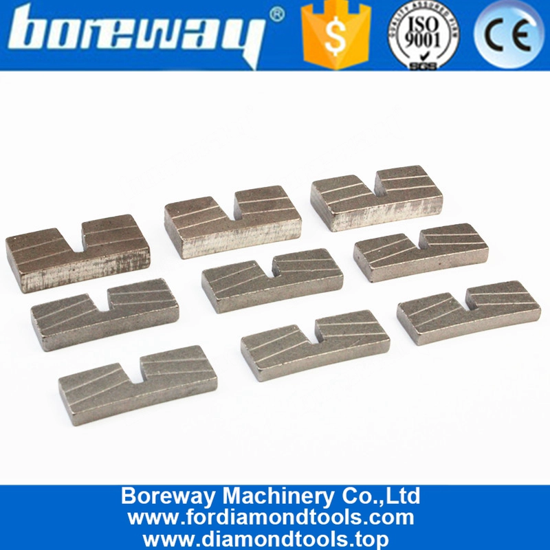 Silver Welded 350mm U Slot Diamond Segment for Granite Edge Cutting