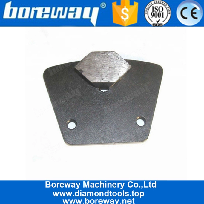 単一の六角形セグメントダイヤモンドコンクリート台形研削ツールコンクリート改修用床研削パッド