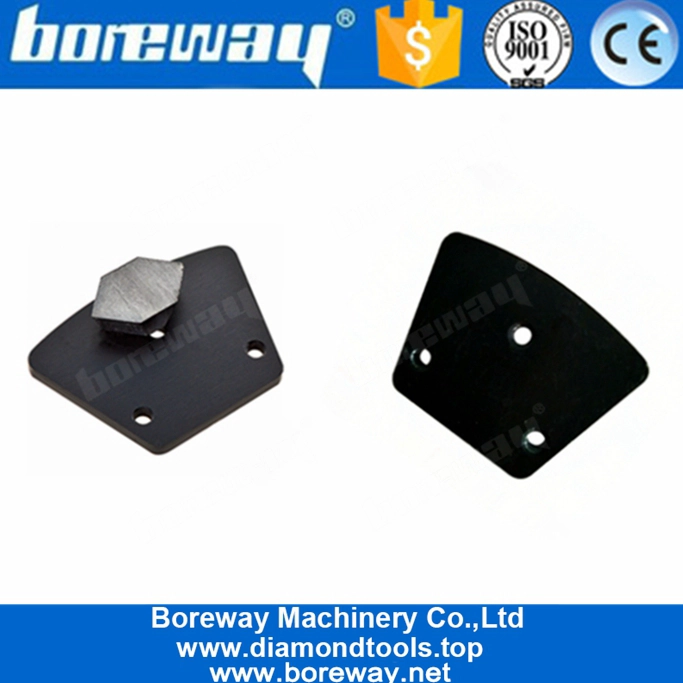 単一の六角形セグメントダイヤモンドコンクリート台形研削ツールコンクリート改修用床研削パッド