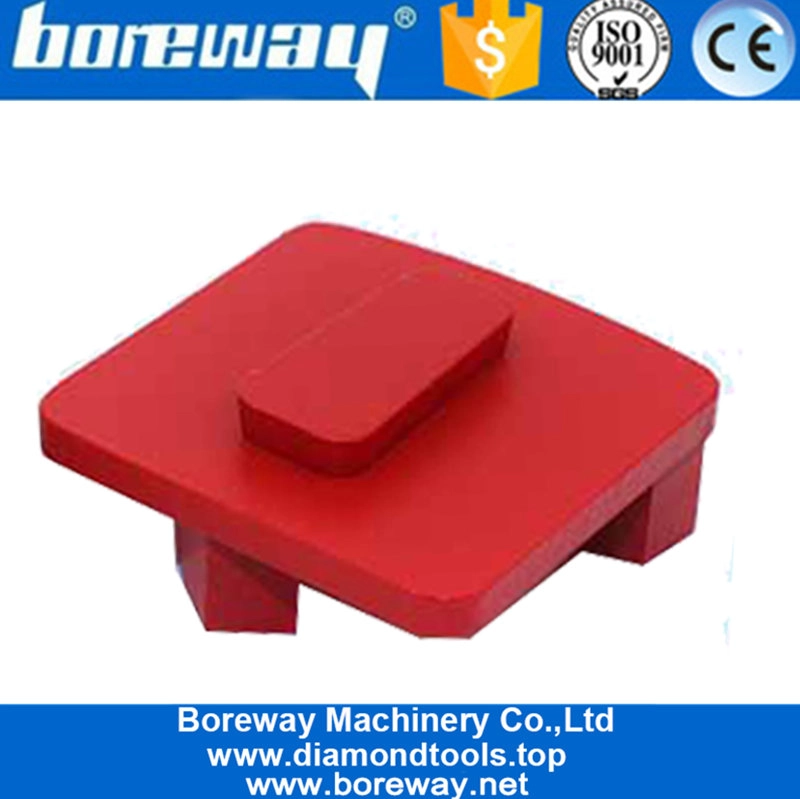 Single Oval Segments Grinding Diamonds Metal Bond Red Block Grinding Shoes Tools For Concrete Suppliers