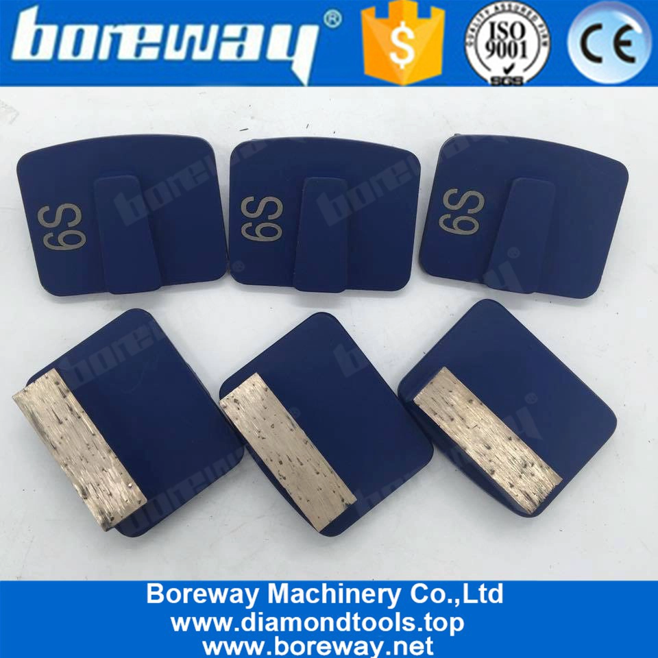 Ala de pulido del diamante del segmento de la forma del rectángulo solo para la máquina de pulir de Husqvarna