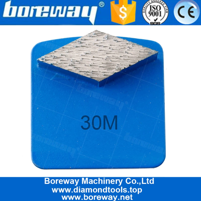 एकल Rhombus खंड कंक्रीट पीस धातु बांड पैड कंक्रीट तल डिस्क Redi लॉक डायमंड पीस टूलींग