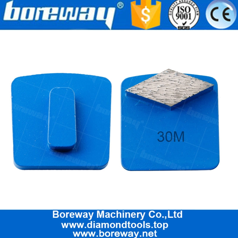 एकल Rhombus खंड कंक्रीट पीस धातु बांड पैड कंक्रीट तल डिस्क Redi लॉक डायमंड पीस टूलींग