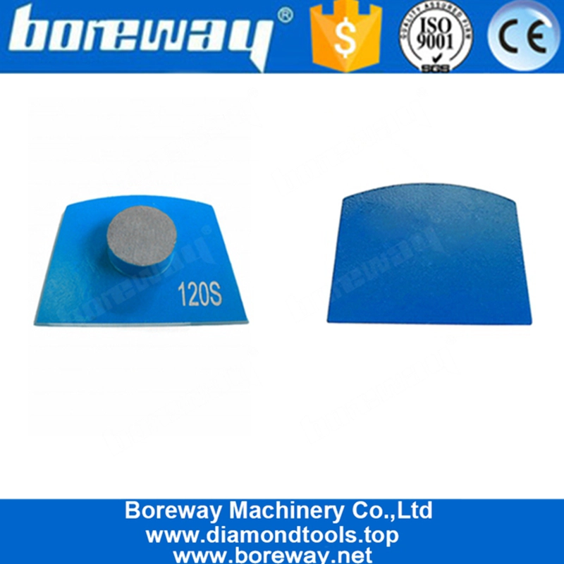 Blocco di macinazione diamantato in cemento lavico a segmento tondo singolo per pavimento in terrazzo in cemento