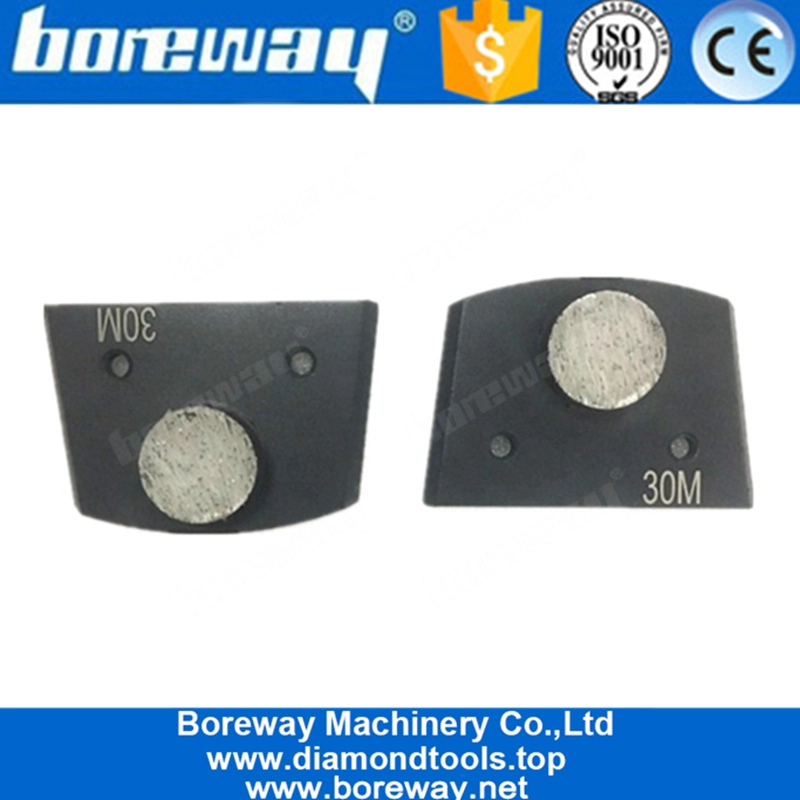 Blocco di macinazione diamantato in cemento lavico a segmento tondo singolo per pavimento in terrazzo in cemento