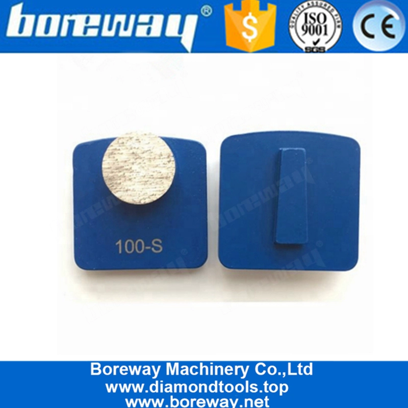 Scarpe abrasive diamantate con lucchetto Redi a segmento tondo per pavimento in cemento e terrazzo