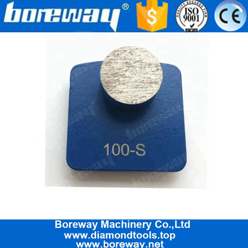 Scarpe abrasive diamantate con lucchetto Redi a segmento tondo per pavimento in cemento e terrazzo