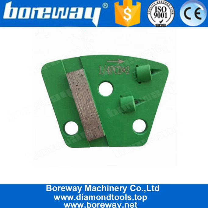 Pattini abrasivi diamantati PCD a singolo segmento per la rimozione del rivestimento in calcestruzzo con colla epossidica