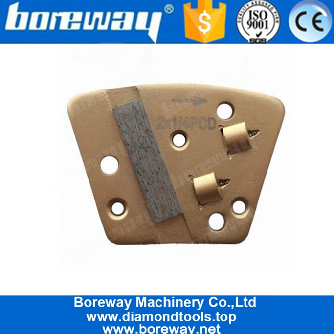 Pattini abrasivi diamantati PCD a singolo segmento per la rimozione del rivestimento in calcestruzzo con colla epossidica