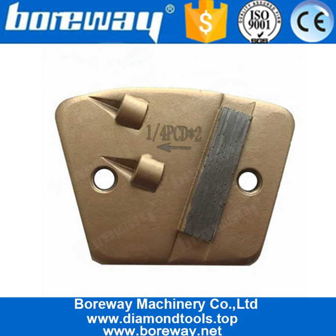 Pattini abrasivi diamantati PCD a singolo segmento per la rimozione del rivestimento in calcestruzzo con colla epossidica