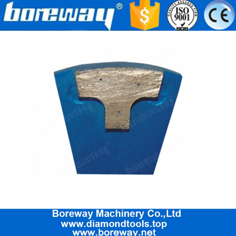 Einzelne T-Form Segment Doppelstifte Redi Lock Diamant-Schleifschuhe für harten Betonboden