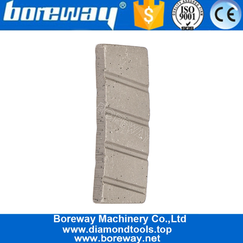 Segmento di lama di taglio a forma di slot a forma di slot per il taglio del granito