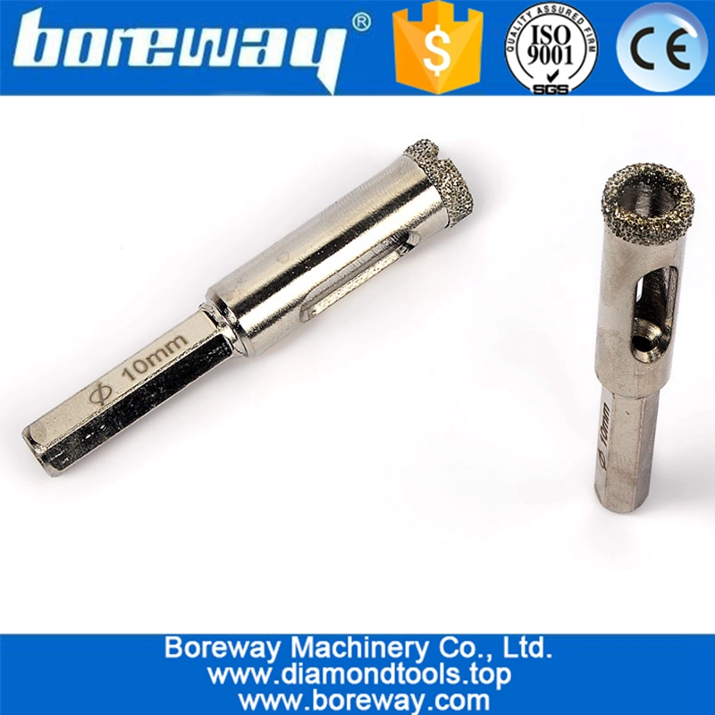 ग्लास ग्लास टाइल ड्रिलिंग छेद के लिए छोटा व्यास गीला प्रयुक्त हीरा बुर कोर ड्रिल बिट्स