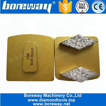 Soft Bond Double Rhombus Concrete Grinding Segments With Redi Lock