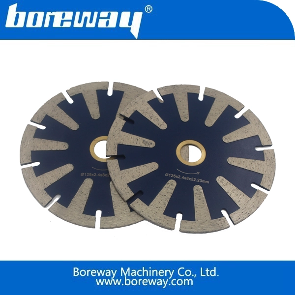 仕様125 * 2.4 * 8 * 22.23ミリメートルのT-歯セグメント化されたブレード・ポイント