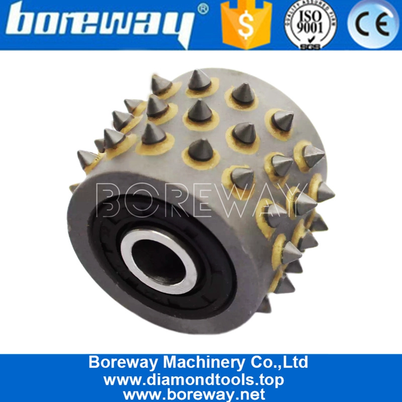 Stone Rotary Bush Hammer Roller With Carbide Alloy Suppliers