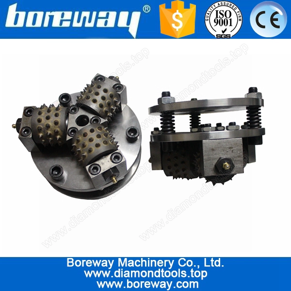 Alimentazione 150 millimetri 3 rulli lastra della pietra Surface Grinder, Calcestruzzo martello cespuglio per smerigliatrice angolare