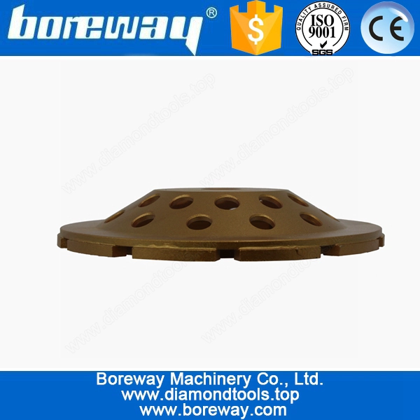 Supply 180mm Double Segments Dimaond Cup Grinding Wheel For Hard Concrete