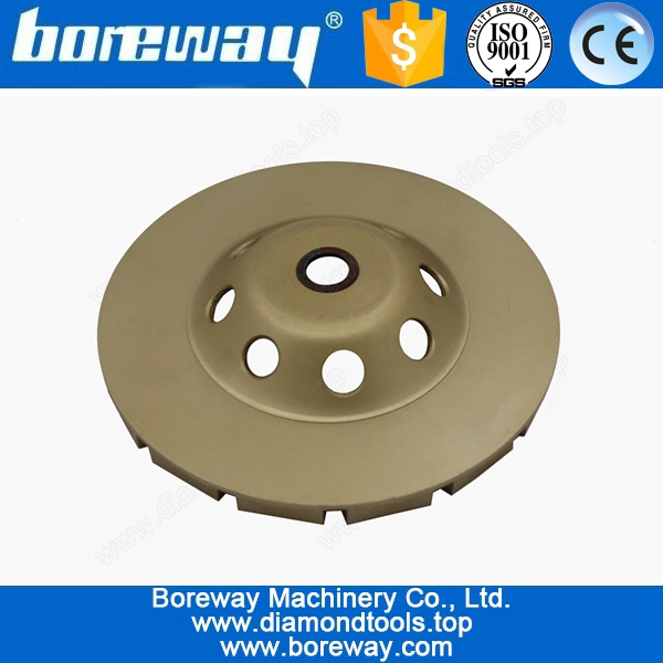 Supply 180mm Double Segments Dimaond Cup Grinding Wheel For Hard Concrete