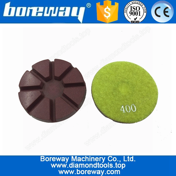 Liefern Sie 3" bunte Diamanten Schleifen Pad für Beton