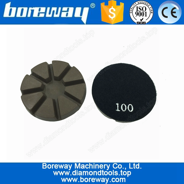 Liefern Sie 3" bunte Diamanten Schleifen Pad für Beton