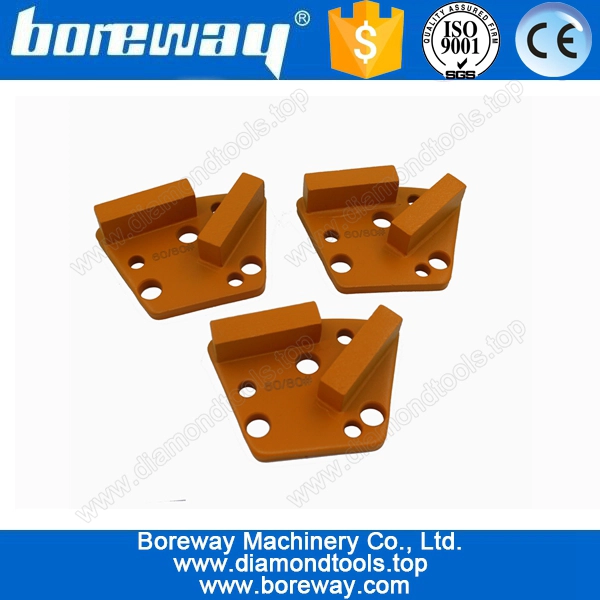 Fornitura di n. 60/80 trapezoidale cemento dischi abrasivi per piano, diamante legante metallico piano blocco di macinazione