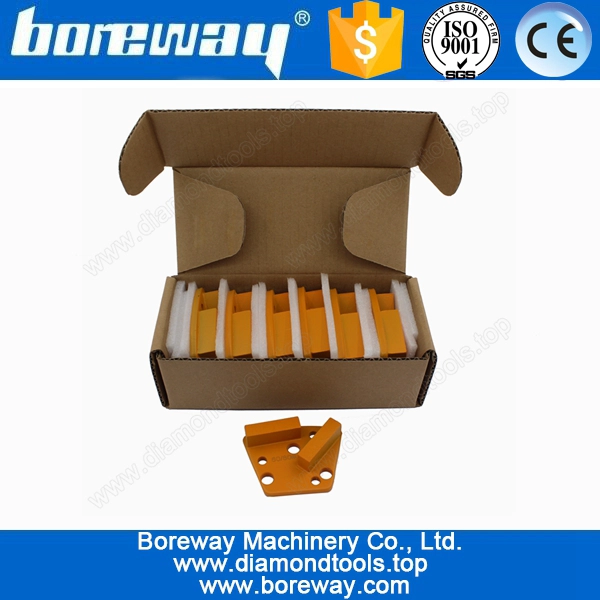 Fornitura di n. 60/80 trapezoidale cemento dischi abrasivi per piano, diamante legante metallico piano blocco di macinazione