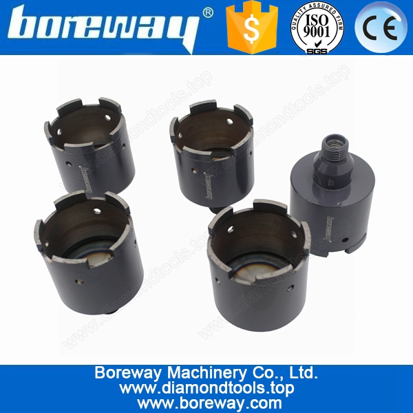 स्टोन D70 * 110L * 1/2 "जी / M14 के लिए डबल धागे के साथ आपूर्ति 70mm हीरा कोर ड्रिल बिट्स