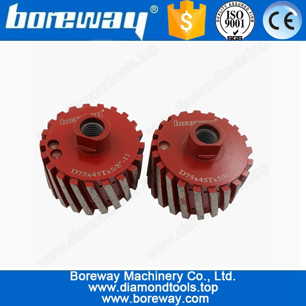 Grobe Segment Trommel Schleifscheibe für Removal Verunreinigungen D75 liefern * 45 t * 5/8"-11