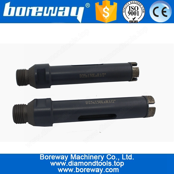 Supply D25*150L*R1/2"G CNC Diamond Core Hole Drills For Stone