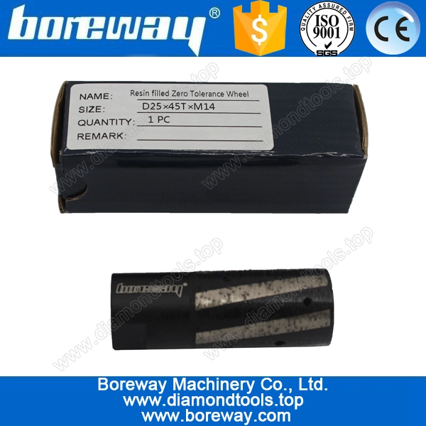 Alimentazione D25 * 45T * punte delle dita di diamante resina M14 pieno per granito e marmo foratura e molatura