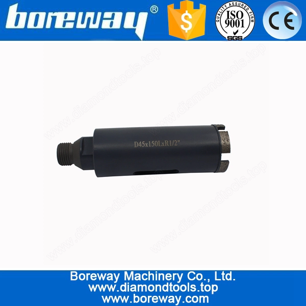 आपूर्ति D45x150LxR1 / 2 "जी सीएनसी ग्रेनाइट कोरिंग ड्रिल पाइप