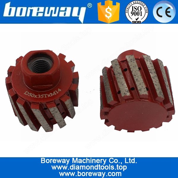 Fornecimento D50 * 35T * M14 Segmented Diamond abrasivo abrasivo para lavatório