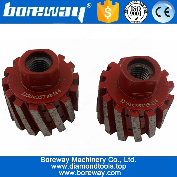 Fornecimento D50 * 35T * M14 Segmented Diamond abrasivo abrasivo para lavatório