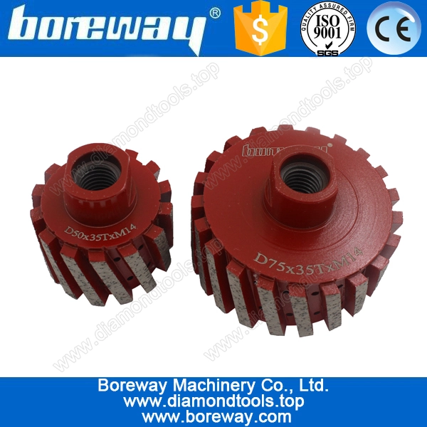 Fornire D50 * 35T * M14 segmentato diamante zero tamburo di tolleranza mole per pietra