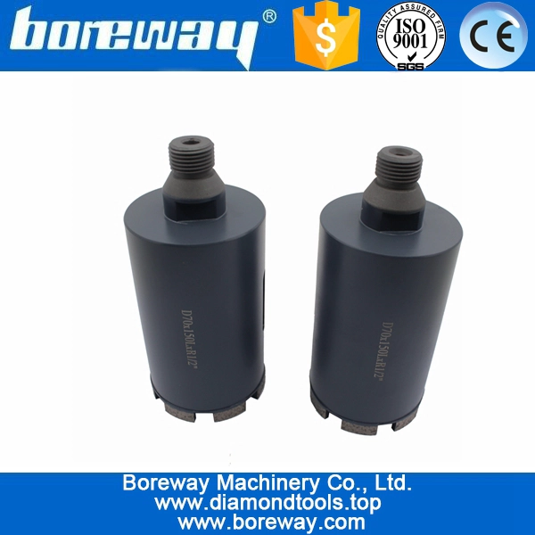 आपूर्ति D70x150LxR1 / 2 "जी सीएनसी ग्रेनाइट डायमंड कोरिंग ड्रिल पाइप गीले उपयोग