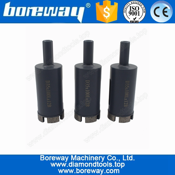 टांग के साथ हीरे की कोर बिट के लिए पत्थर D35 आपूर्ति * 100L * 12B
