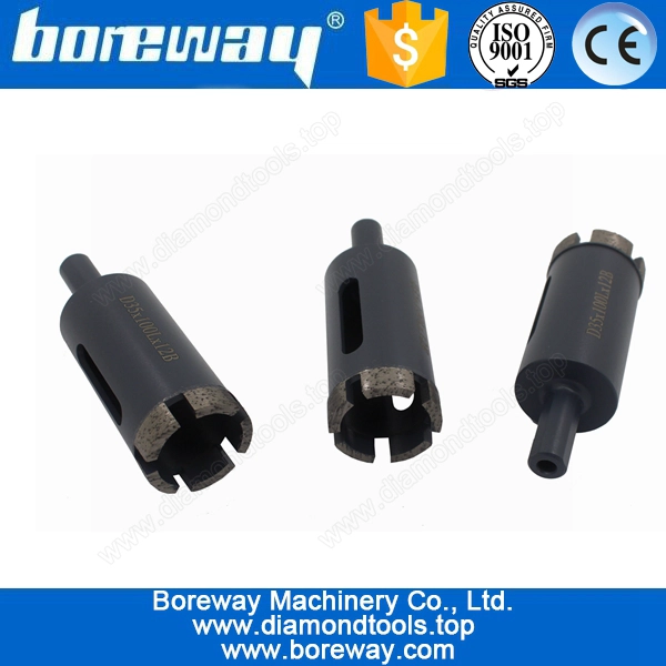 टांग के साथ हीरे की कोर बिट के लिए पत्थर D35 आपूर्ति * 100L * 12B