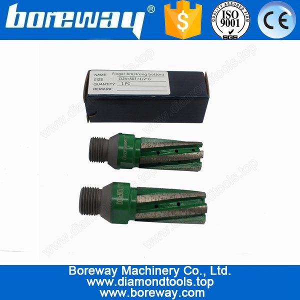 हीरा उंगली बिट सीएनसी ड्रिल बिट के लिए पत्थर D25 आपूर्ति * 60T * 1/2 "जी