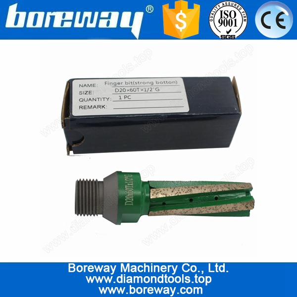 Diamant Fräser Finger Bit für keramische D20 Fräsen liefern * 60 t * 1/2 "G