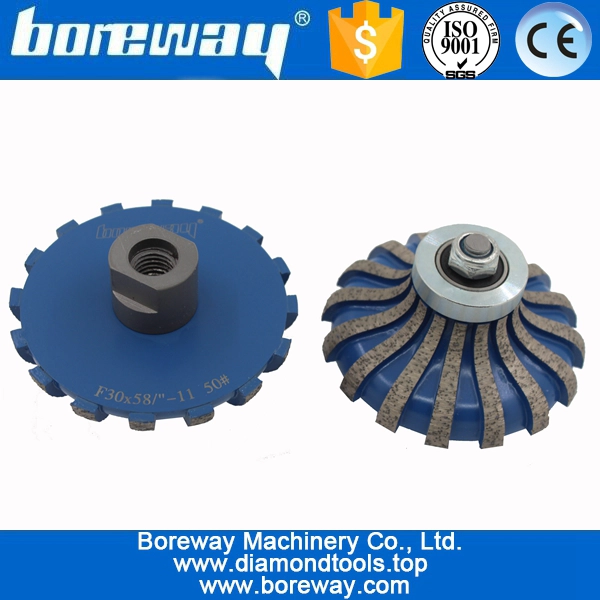 Fournissez la roue de coupe de routeur de meulage grossier de diamant de F30 * 5/8 "-11 pour la pierre