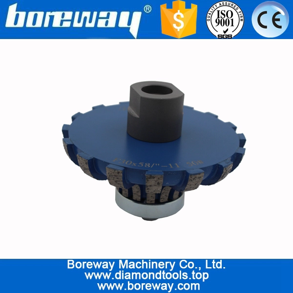 Fournissez la roue de coupe de routeur de meulage grossier de diamant de F30 * 5/8 "-11 pour la pierre