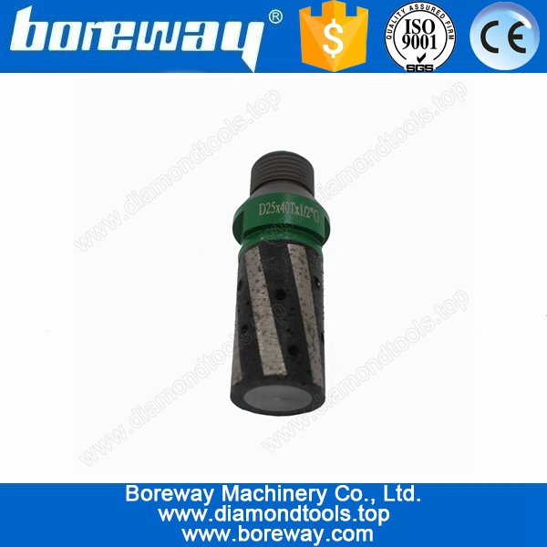 आपूर्ति राल भरा डायमंड फिंगर कटर स्टोन D25 * 40T * 1/2 "जी के लिए