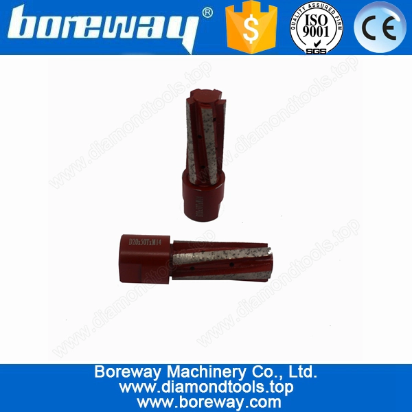 खंड हीरा उंगली ड्रिल बिट के लिए स्लैब D20 आपूर्ति * 50T * M14